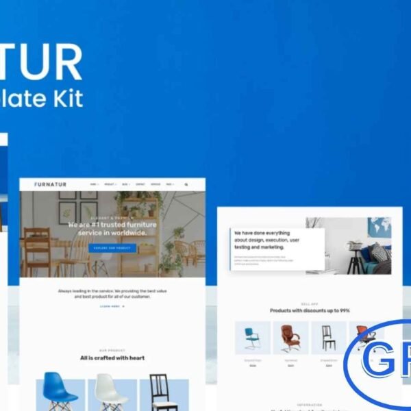 Furnitra – Modern eCommerce Elementor Template Kit Furnitra is a sleek and minimalist Elementor Template Kit designed for eCommerce websites. Perfectly compatible with WooCommerce and Elementor Pro, it features a clean, modern, and lightweight design.
