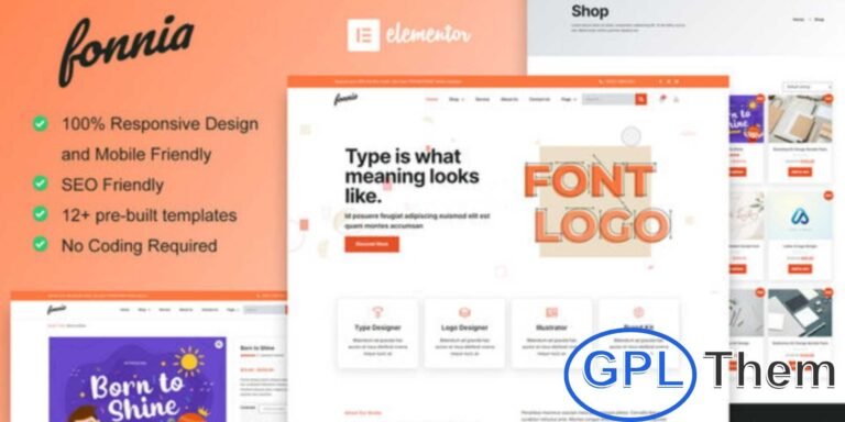 Fonnia – Digital Product Store Elementor Template Kit Fonnia is a modern WooCommerce Elementor Template Kit perfect for building digital product stores. With 12 pre-designed templates featuring a sleek and professional layout, it allows you to quickly create a fully functional website for selling digital products.
