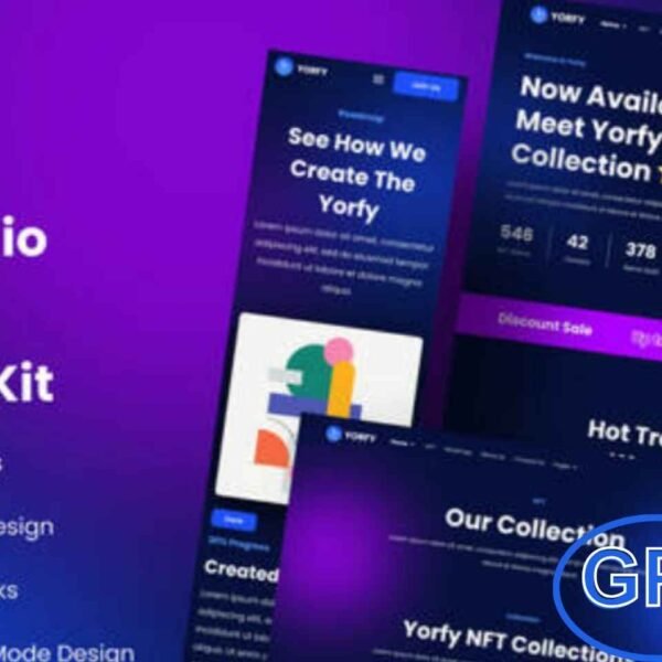 Yorfy – NFT Project Elementor Template Kit Yorfy is a modern and stylish Elementor Template Kit designed for NFT projects, digital art portfolios, and blockchain websites. With a sleek dark theme and fully responsive design, Yorfy provides the perfect solution to showcase your NFT collections, crypto projects, or technology-based services.