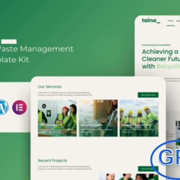 Taina – Recycling and Waste Management Elementor Template Kit Taina is a modern Elementor Template Kit designed for recycling, waste management, and eco-friendly service websites.