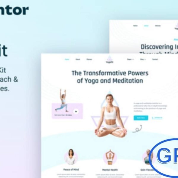 Yogafit – Yoga & Meditation Teacher Elementor Template Kit Yogafit is a beautifully designed Elementor Template Kit created for yoga teachers, meditation coaches, yoga studios, and wellness businesses. With its clean, modern, and professional design, this template kit helps you build a stunning WordPress-based website with ease.