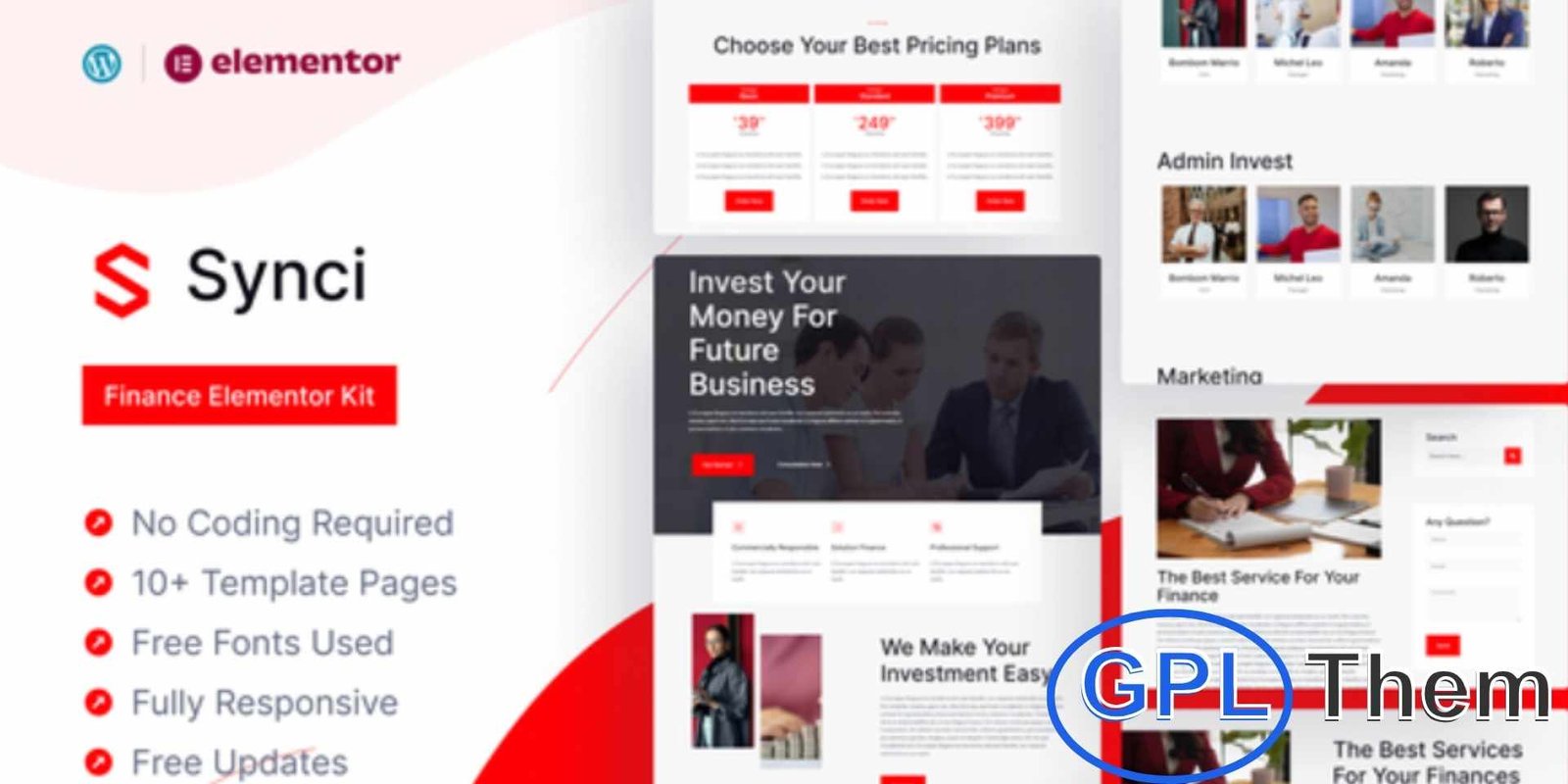 Synci – Finance Elementor Pro Template Kit Synci – Finance Elementor Pro Template Kit Synci is a professional Elementor Pro Template Kit designed for finance, business, and consulting websites. With over 12 carefully crafted pages, Synci features a modern, clean, and professional design that ensures a well-organized layout on every page.