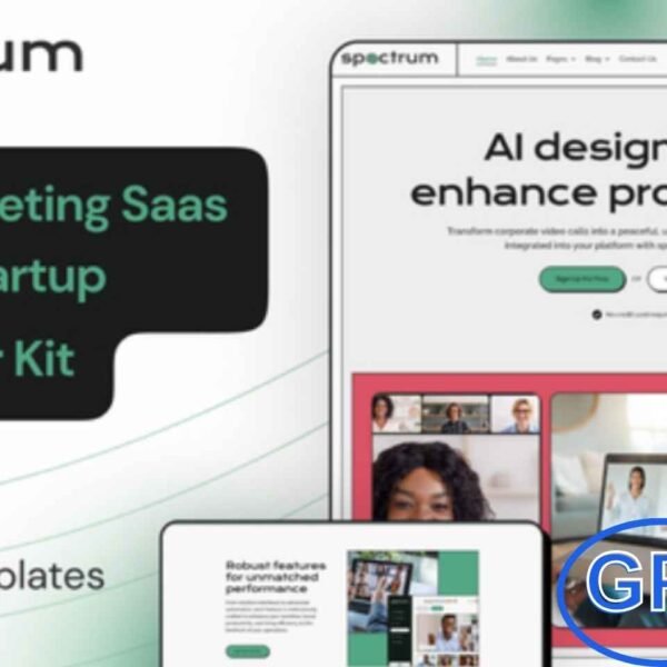Spectrum – Online Meeting SaaS Elementor Pro Template Kit Spectrum is a modern Elementor Pro Template Kit designed for online meeting SaaS platforms, tech startups, and virtual conference services.