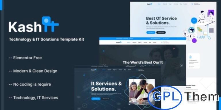 Kashit – Technology & IT Solutions Elementor Template Kit Kashit is a modern and professional Elementor Template Kit designed for technology companies, IT solutions providers, and business service websites.