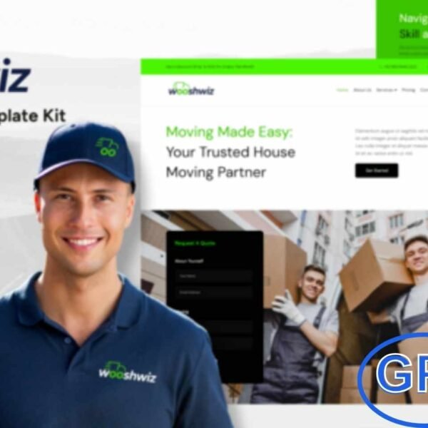 Wooshwiz – Logistic & Shipping Elementor Template Kit Wooshwiz is a modern Elementor Template Kit designed for logistics, shipping, and moving service companies. This kit helps you build a professional website to showcase services such as freight shipping, house moving, courier solutions, and transportation.