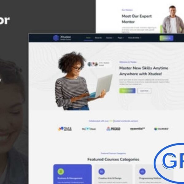 Xtudee – Online Course Elementor Template Kit Xtudee is a modern and professional Elementor Template Kit designed for online courses, e-learning platforms, tutors, and educational websites.