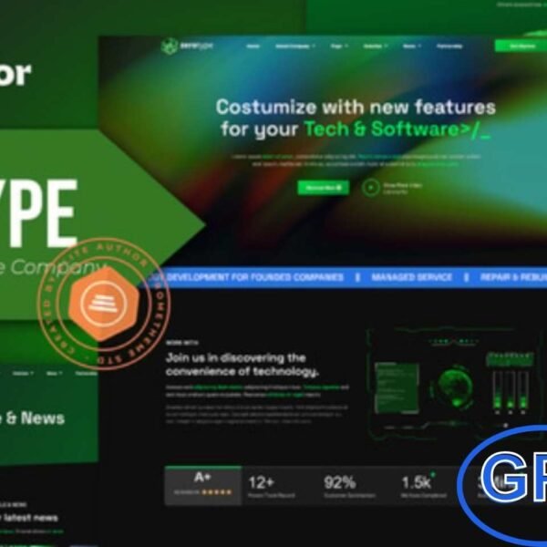 Zerotype – Technology & Software Company Elementor Template Kit Zerotype is a modern Elementor Template Kit designed for technology companies, software businesses, IT services, and cybersecurity firms.