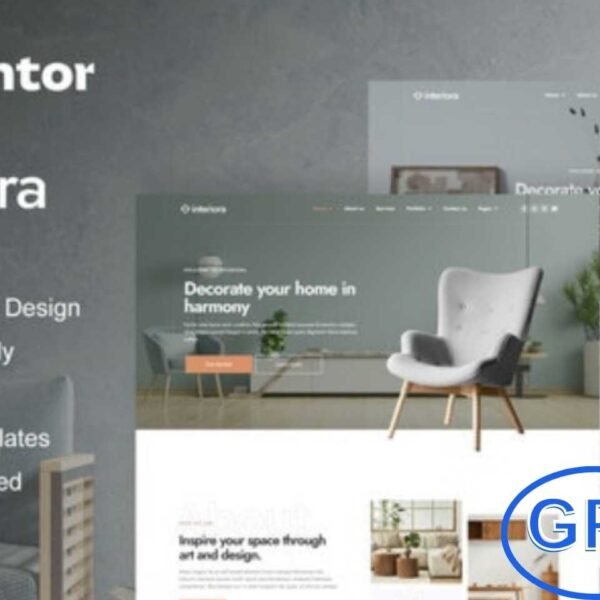 Interiora – Architecture & Interior Design Service Elementor Pro Template Kit Interiora is a stylish and modern Elementor Pro Template Kit crafted for architecture, interior design, real estate, and furniture websites.