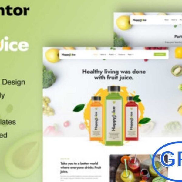 HappyJuice – Juice & Fresh Drink Elementor Pro Template Kit HappyJuice is a refreshing and modern Elementor Pro Template Kit designed for juice bars, smoothie shops, and fresh drink websites.