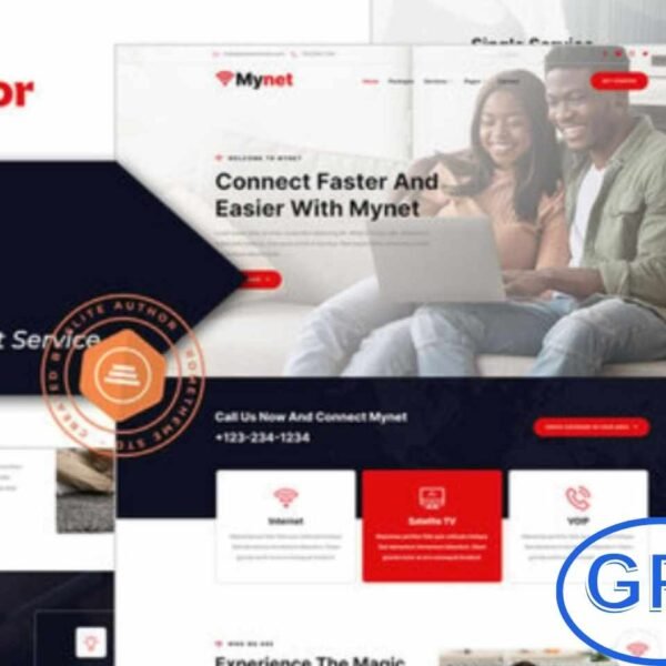 Mynet – Broadband & Internet Service Provider Elementor Template Kit Mynet is a modern and fully responsive Elementor Template Kit designed for broadband and internet service providers.