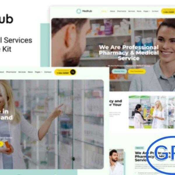 MedHub – Pharmacy & Medical Services Elementor Template Kit MedHub is a professional Elementor Template Kit designed for pharmacy, medical, clinic, healthcare, and medicine-related websites. Built with precision and a modern touch, this template offers pixel-perfect design to ensure flexibility and easy customization.