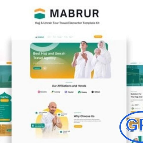 Mabrur – Hajj & Umrah Tour Travel Elementor Template Kit Mabrur is a modern and elegant Elementor Template Kit specially crafted for Hajj and Umrah travel agencies, Islamic tours, and pilgrimage websites. Built with the free version of Elementor, it offers clean layouts, a user-friendly design, and easy customization options.