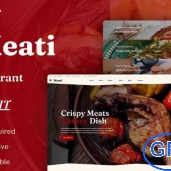 Meati – Meat Restaurant Elementor Template Kit Meati is a professional Elementor Template Kit designed for meat shops, butcheries, and meat-based restaurants. With clean and modern layouts, it allows you to create a fully functional WordPress website quickly using the Elementor Page Builder.