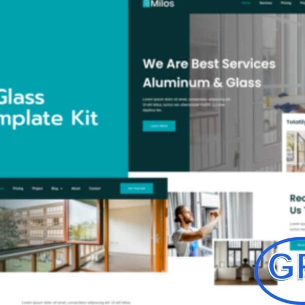 Milos – Aluminum & Glass Elementor Pro Template Kit Milos is a modern and professional Elementor Pro Template Kit designed for aluminum and glass service providers, companies, and contractors.