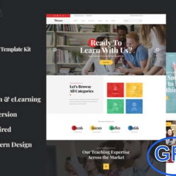 Skans – Learning & Online Education Elementor Template Kit Skans is a colorful, modern, and fully responsive Elementor Template Kit designed for online education websites. Perfect for schools, universities, colleges, academies, training centers, language institutes, and e-learning platforms.