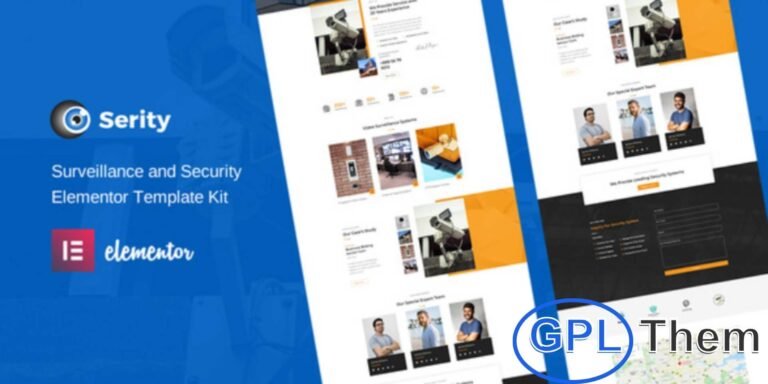 Serity – CCTV & Security Cameras Elementor Template Kit Serity is a modern and responsive Elementor Template Kit designed specifically for CCTV, home security, and smart automation businesses. Perfect for security camera installers, surveillance system providers, and home automation services, Serity helps you create a professional and trustworthy online presence effortlessly.