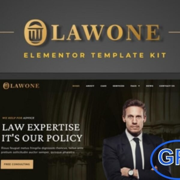 Lawone – Legal & Law Firm Elementor Template Kit Lawone is a modern, professional, and fully responsive Elementor Template Kit designed specifically for lawyers, law firms, legal advisors, and attorneys. With its clean layout and powerful functionality, Lawone helps you build a stunning and trustworthy legal website in just a few minutes—no coding required.