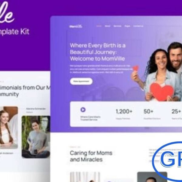 MomVille – Maternity Hospital Elementor Template Kit MomVille is a beautifully designed and responsive Elementor Template Kit created especially for maternity hospitals, women’s health clinics, and healthcare professionals. With its soft, welcoming design and user-friendly layout, MomVille helps you showcase your hospital’s services, expert doctors, and patient care with warmth and professionalism.