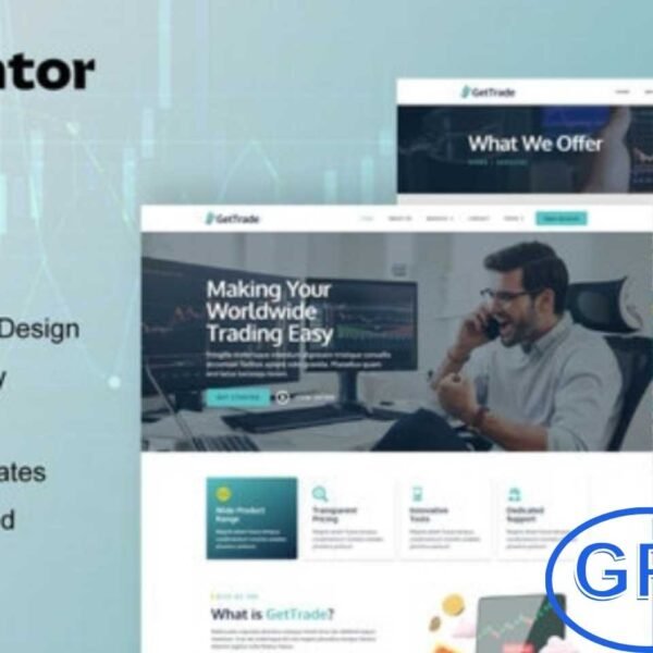 GetTrade – Trading & Investment Elementor Template Kit GetTrade is a modern and professional Elementor Template Kit crafted for trading, investment, and financial service websites. Perfect for investment firms, financial advisors, wealth management companies, and crypto or stock trading platforms, this kit helps you build a powerful and trustworthy online presence with ease.