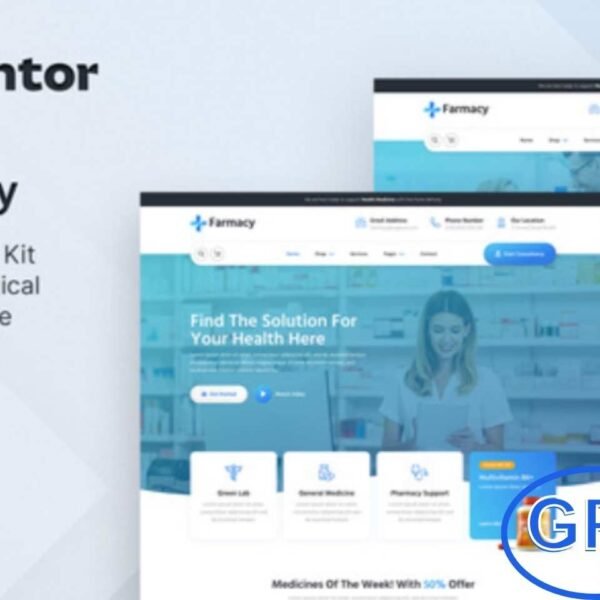 Farmacy – Pharmacy & Medical Store Elementor Template Kit Farmacy is a modern, clean, and fully responsive Elementor Template Kit designed for pharmacy and medical store websites. Perfect for online pharmacies, apothecaries, supplement shops, hospitals, and healthcare supply stores, Farmacy helps you build a professional WooCommerce-powered website that’s both functional and visually appealing.