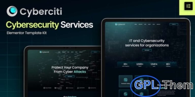 Cyberciti – Cyber Security Services Elementor Template Kit Cyberciti is a sleek and professional Elementor Template Kit designed specifically for cyber security companies, IT service providers, and network protection agencies. With its modern layout and powerful features, Cyberciti helps you build a fully functional WordPress website that showcases your expertise in data protection, encryption, and digital security—without writing a single line of code.