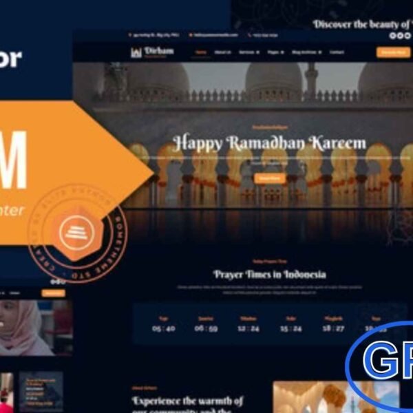 Dirham – Mosque & Islamic Center Elementor Pro Template Kit Dirham is a beautifully designed Elementor Pro Template Kit created especially for Mosques, Islamic Centers, Madrasahs, Charity Organizations, and Religious Communities. With its elegant and modern layout, Dirham perfectly captures the essence of Islamic culture and values, helping you create a spiritual and welcoming online presence.