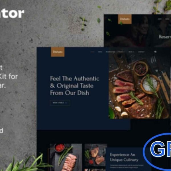 Dishszo – Restaurant & Café Elementor Template Kit Dishszo is a modern and elegant Elementor Template Kit designed to help you build a professional website for any restaurant, café, bar, bistro, or food business with ease. Perfect for chefs, food experts, and culinary professionals, this template kit combines stylish design with practical functionality to create a stunning online presence.