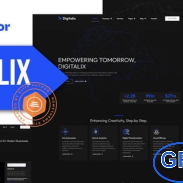 Digitalix – Software Company Elementor Pro Template Kit Digitalix is a modern and professional Elementor Pro Template Kit crafted specifically for software companies, SaaS platforms, digital agencies, and tech startups. With a sleek and responsive design, this kit helps you build a powerful online presence that showcases your services, products, and innovations effortlessly.