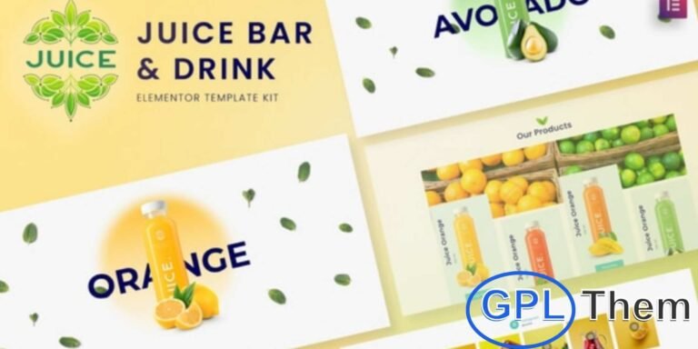 Juice Bar & Drink – Elementor Template Kit Juice Bar & Drink is a modern and refreshing Elementor Template Kit designed for juice bars, smoothie shops, and beverage businesses. With its vibrant and elegant design, this kit helps you build a visually stunning and fully responsive website in just minutes.