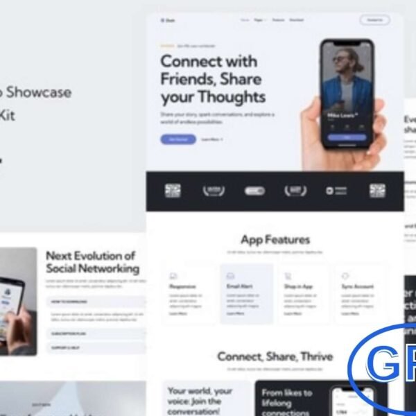 Dash – Mobile App & Startup Showcase Elementor Template Kit Dash is a modern and responsive Elementor Template Kit built specifically for mobile app presentations, tech startups, and digital product showcases. Designed for the Elementor Page Builder plugin on WordPress, this kit allows you to create a stunning and professional website quickly—without writing a single line of code.