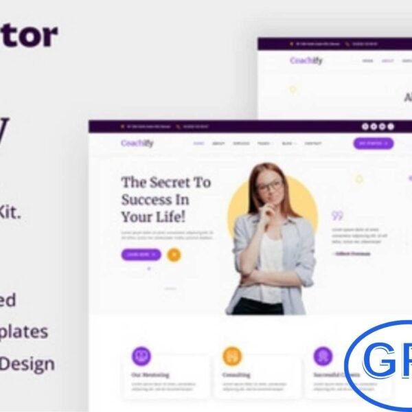 Coachify – Life Coach & Speaker Elementor Template Kit Coachify is a modern and professional Elementor Template Kit designed exclusively for life coaches, motivational speakers, consultants, and personal development experts. It provides a stunning and user-friendly platform to showcase your coaching programs, speaking events, and success stories in a visually engaging way.