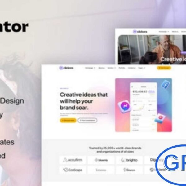 Clickora – Digital Marketing Agency Elementor Template Kit Clickora is a modern and creative Elementor Template Kit designed for digital marketing agencies, creative studios, and online businesses. With 12+ pre-built, professionally designed templates, Clickora helps you create a stunning and fully functional website with ease.