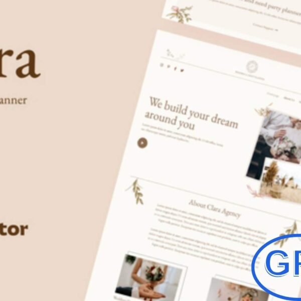 Clara – Wedding & Party Planner Elementor Template Kit Clara is a beautifully designed Elementor Template Kit crafted for wedding planners, event organizers, and party management services. It helps you create a stunning, professional website quickly and easily using the Elementor Page Builder — no coding required.