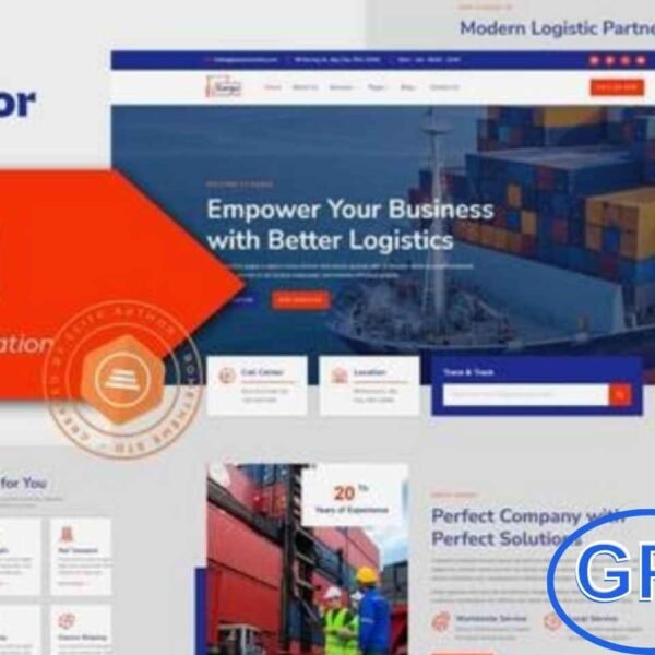 Gargo – Logistics & Transportation Elementor Template Kit Gargo is a modern and professional Elementor Template Kit built specifically for logistics, cargo, shipping, moving, and transportation companies. With its 15+ pre-built templates, Gargo offers everything you need to create a sleek, high-performing website that highlights your services and boosts client trust.