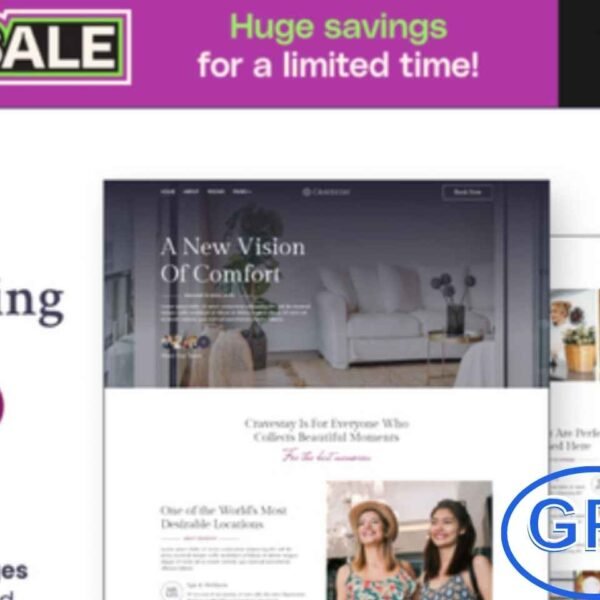 Cravestay – Luxury Hotel & Resort Elementor Template Kit Cravestay is a premium Elementor Template Kit crafted for luxury hotels, resorts, villas, BnBs, and vacation rentals seeking a stunning and user-friendly online presence. With its elegant design, smooth navigation, and fully customizable layouts, Cravestay allows you to showcase your accommodations, services, and amenities in the most captivating way.