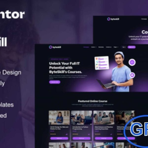 ByteSkill – IT Online Course & Education Elementor Pro Template Kit ByteSkill is a modern and professional Elementor Pro Template Kit designed specifically for IT training, online learning platforms, and educational websites. Featuring 12+ pre-built templates with a clean and modern dark-style design, ByteSkill helps you create an engaging and professional online education experience without coding.