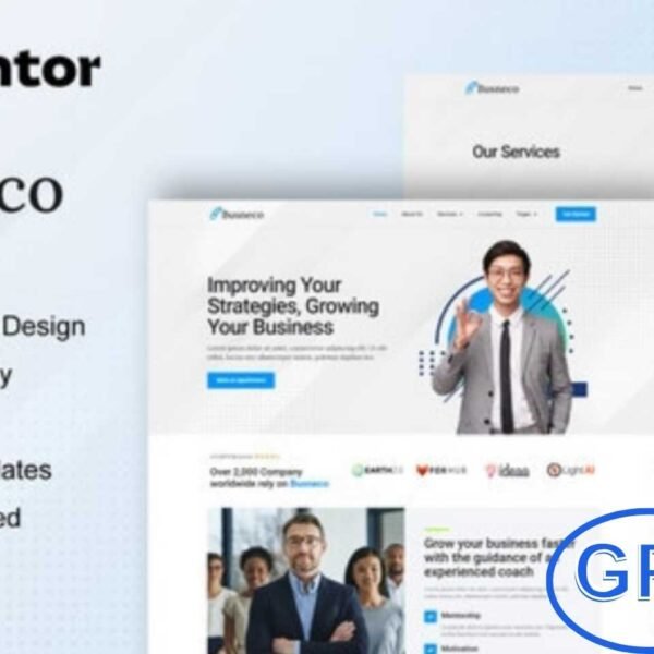 Busneco – Business Coach & Consulting Elementor Template Kit Busneco is a professional Elementor Template Kit specially designed for business coaches, consultants, mentors, speakers, and corporate trainers. With its 12+ pre-built templates, Busneco makes it easy to build a polished and engaging website that showcases your expertise and attracts clients effortlessly.