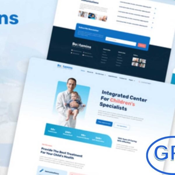 Bootamins – Pediatrician Clinic Elementor Template Kit Bootamins is a modern and professional Elementor Template Kit specially crafted for pediatric clinics, child healthcare centers, and medical professionals who want to create a warm, trustworthy, and family-friendly online presence. With its clean design and responsive layout, Bootamins ensures a smooth experience across all devices.