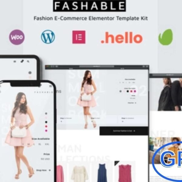 Fashable – Stylist eCommerce Elementor Template Kit Fashable is a premium and elegant Elementor Template Kit crafted specifically for fashion and lifestyle eCommerce websites. With a sophisticated Black and Broken White color scheme, this template brings a modern, classy touch to your online store. It’s perfect for fashion boutiques, clothing brands, accessories shops, and other style-focused businesses.