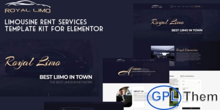 Royal Limo – Limousine Rental Services Elementor Template Kit Royal Limo is a stylish and professional Elementor Template Kit designed for limousine rental, luxury transportation, chauffeur, and car hire businesses. Crafted with a sleek and modern layout, it helps you build a premium online presence that showcases your exclusive services and attracts high-end clients with ease.
