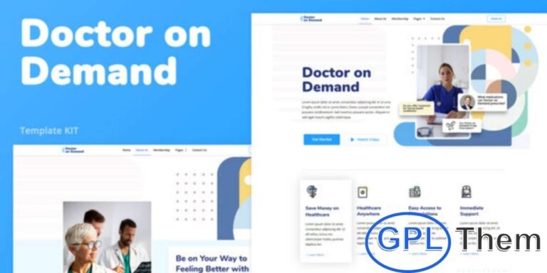 Doctor on Demand – Online Consultations Elementor Template Kit Doctor on Demand is a professional Elementor Template Kit designed for online medical consultations, telemedicine platforms, healthcare clinics, and virtual doctor services. This modern and user-friendly template helps you build a trustworthy healthcare website that allows patients to connect with doctors anytime, anywhere.