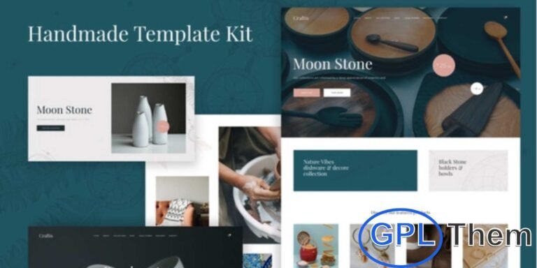 Craftis – Handcraft & Artisan Elementor Template Kit Craftis is a beautifully designed Elementor Template Kit perfect for craftsmen, artisans, handmade product sellers, and creative professionals who want to showcase and sell their craftwork online. With its modern, clean, and minimal design, this template helps you highlight your artistry and products in an elegant and engaging way.