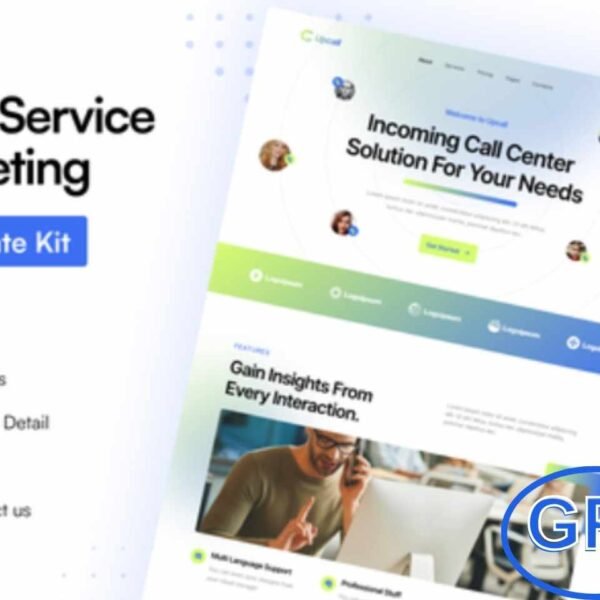 Upcall – Call Center Service & Telemarketing Elementor Pro Template Kit Upcall is a sleek and modern Elementor Pro Template Kit designed for call center companies, telemarketing services, customer support agencies, virtual assistant businesses, and remote administrative support services. Its clean and professional layout allows you to present your services effectively while building trust with clients.