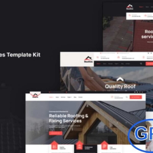 Roofsie – Roofing Services Elementor Template Kit Roofsie is a modern and professional Elementor Template Kit designed for roofing companies, contractors, and home improvement services. This template kit provides a clean and user-friendly layout to showcase your roofing services, including roof repair, installation, inspection, maintenance, and renovation.