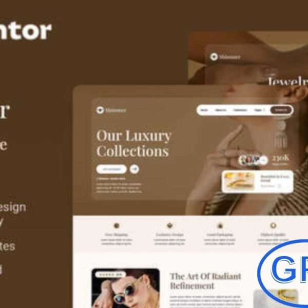 Shimmer – Modern Jewelry Store Elementor Template Kit Shimmer is a sleek and professional Elementor Template Kit designed for jewelry stores and e-commerce websites on WordPress.