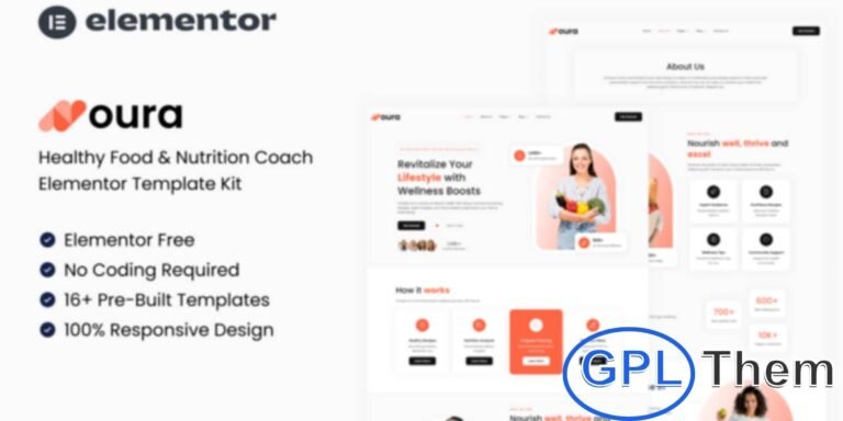 Noura – Healthy Food & Nutrition Coach Elementor Template Kit Noura is a professional and comprehensive Elementor Template Kit designed for nutritionists, dietitians, wellness coaches, and health experts. With its clean, modern, and visually engaging design, Noura helps you showcase your expertise, promote your services, and inspire clients to lead healthier lifestyles.