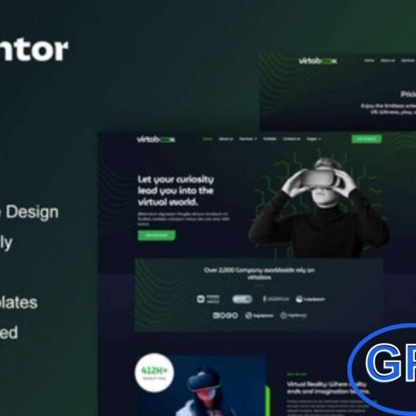 VirtaBox – Virtual Reality Services Elementor Template Kit VirtaBox is a modern Elementor Template Kit specially crafted for Virtual Reality service websites. Perfect for VR businesses, game developers, tech innovators, or creative studios, this kit lets you design professional sites for commercial VR, entertainment VR, mobile VR, drone simulations, architecture visualization, and more.