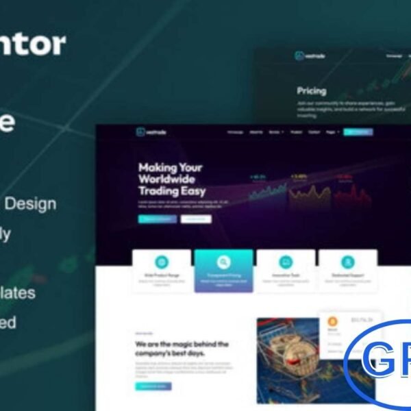 Vestrade – Trading & Investment Elementor Template Kit Vestrade is a modern and professional Elementor Pro Template Kit designed for trading, investment, and finance websites. Perfect for investment companies, crypto platforms, wealth management services, stock trading, mutual funds, and financial advisors, this kit provides a sleek and professional online presence.