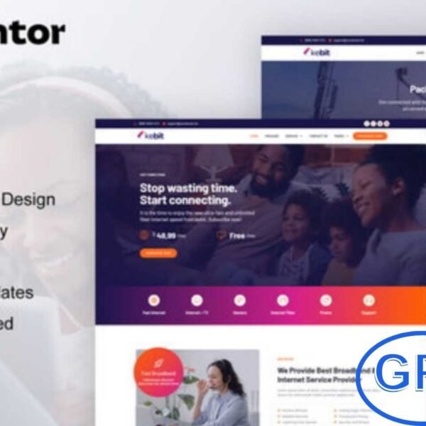 Kebit – Broadband & Internet Service Provider Elementor Pro Template Kit Kebit is a professional and modern Elementor Pro Template Kit designed for broadband and internet service providers. Perfect for showcasing your services and building a strong online presence, Kebit includes 12+ pre-built templates with a clean layout and contemporary design. This versatile kit can be easily customized for businesses in Wi-Fi services, satellite TV, online TV, cable networks, and telecommunications.