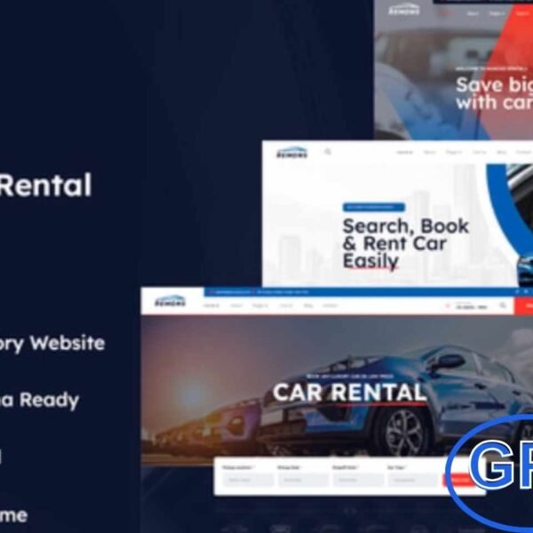 Remons – Car Rental Elementor Template Kit Remons is a modern and professional Elementor Template Kit designed for car rental agencies, bike rentals, yacht rentals, and online booking services.
